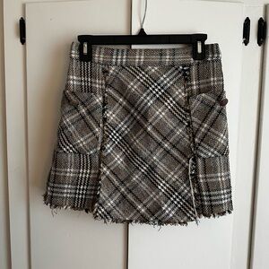 Zara Tweed Mini Skirt Size M